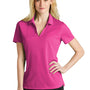 Nike Womens Dri-Fit Moisture Wicking Micro Pique 2.0 Short Sleeve Polo Shirt - Vivid Pink