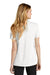 Nike NKDC1991 Womens Dri-Fit Moisture Wicking Micro Pique 2.0 Short Sleeve Polo Shirt White Model Back
