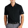Nike Mens Dri-Fit Moisture Wicking Micro Pique 2.0 Short Sleeve Polo Shirt w/ Pocket - Black
