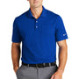 Nike Mens Dri-Fit Moisture Wicking Micro Pique 2.0 Short Sleeve Polo Shirt w/ Pocket - Game Royal Blue