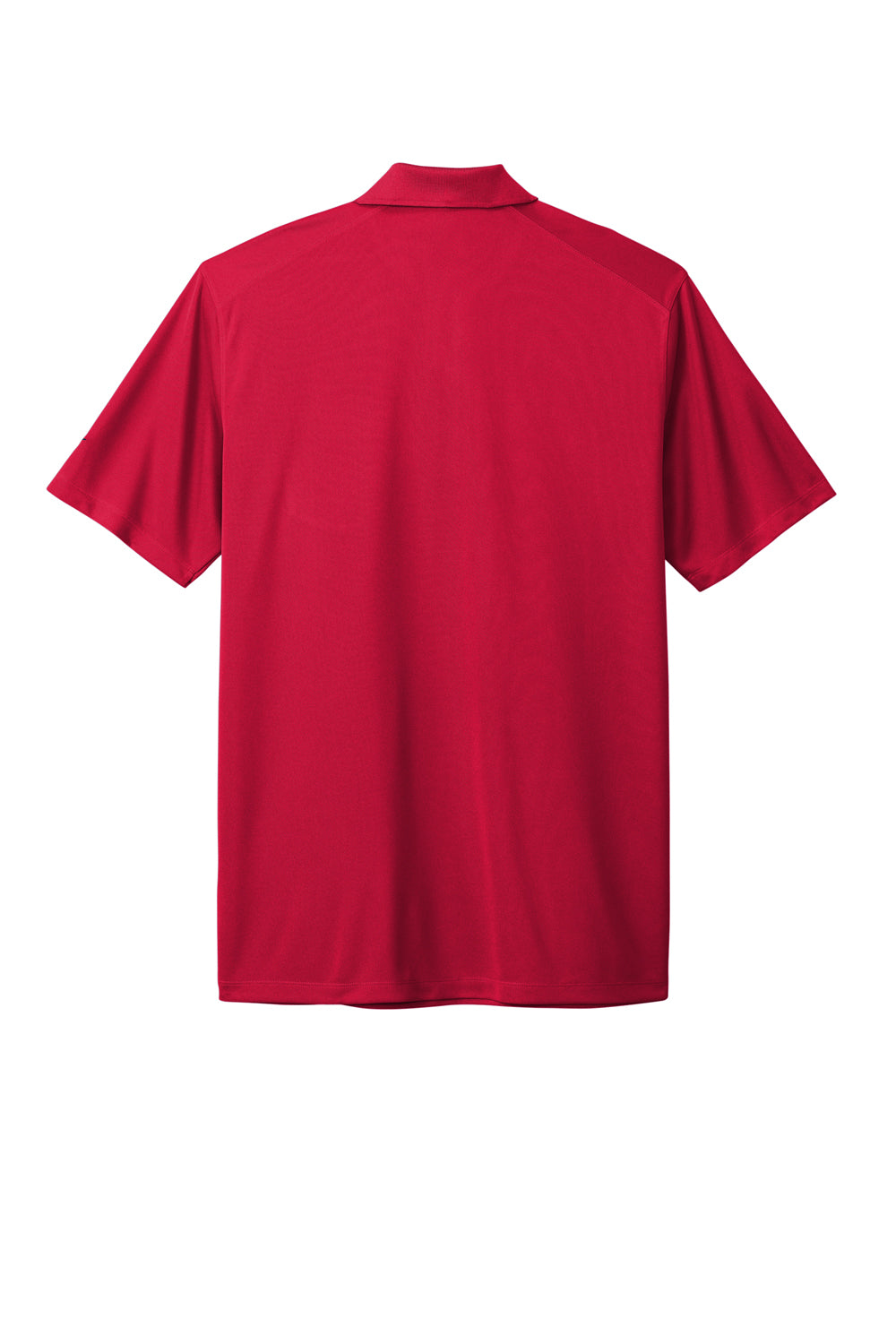 Nike NKDC2103 Mens Dri-Fit Moisture Wicking Micro Pique 2.0 Short Sleeve Polo Shirt w/ Pocket University Red Flat Back