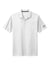 Nike NKDC2103 Mens Dri-Fit Moisture Wicking Micro Pique 2.0 Short Sleeve Polo Shirt w/ Pocket White Flat Front