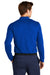 Nike NKDC2104 Mens Dri-Fit Moisture Wicking Micro Pique 2.0 Long Sleeve Polo Shirt Game Royal Blue Model Back