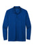 Nike NKDC2104 Mens Dri-Fit Moisture Wicking Micro Pique 2.0 Long Sleeve Polo Shirt Gym Blue Flat Front