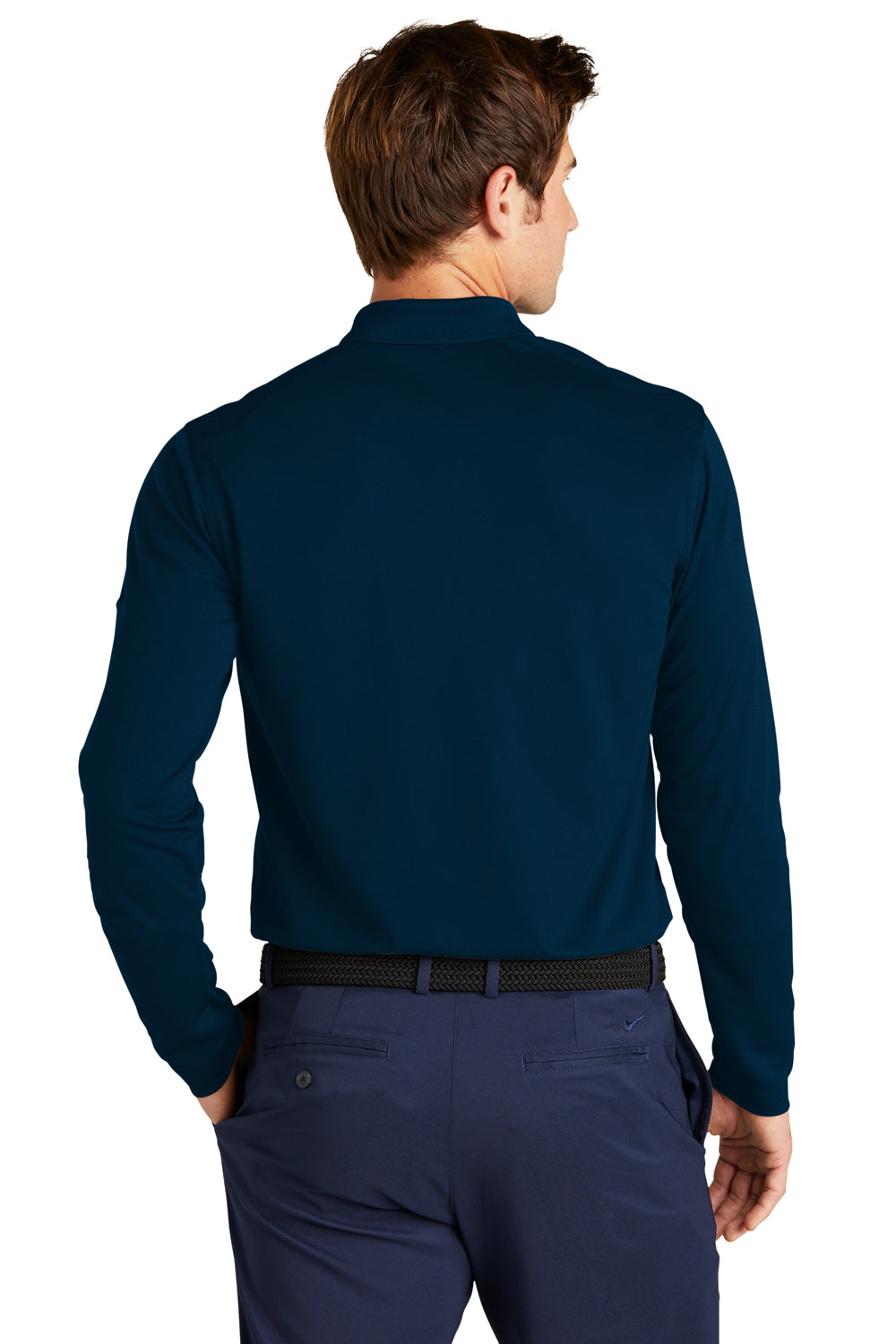 Nike NKDC2104 Mens Navy Blue Dri-Fit Moisture Wicking Micro Pique 2.0 Long Sleeve Polo Shirt BigTopShirtShop.com Nike NKDC2104 Mens Navy Blue Dri-Fit Moisture Wicking Micro Pique 2.0 Long Sleeve Polo Shirt BigTopShirtShop.com