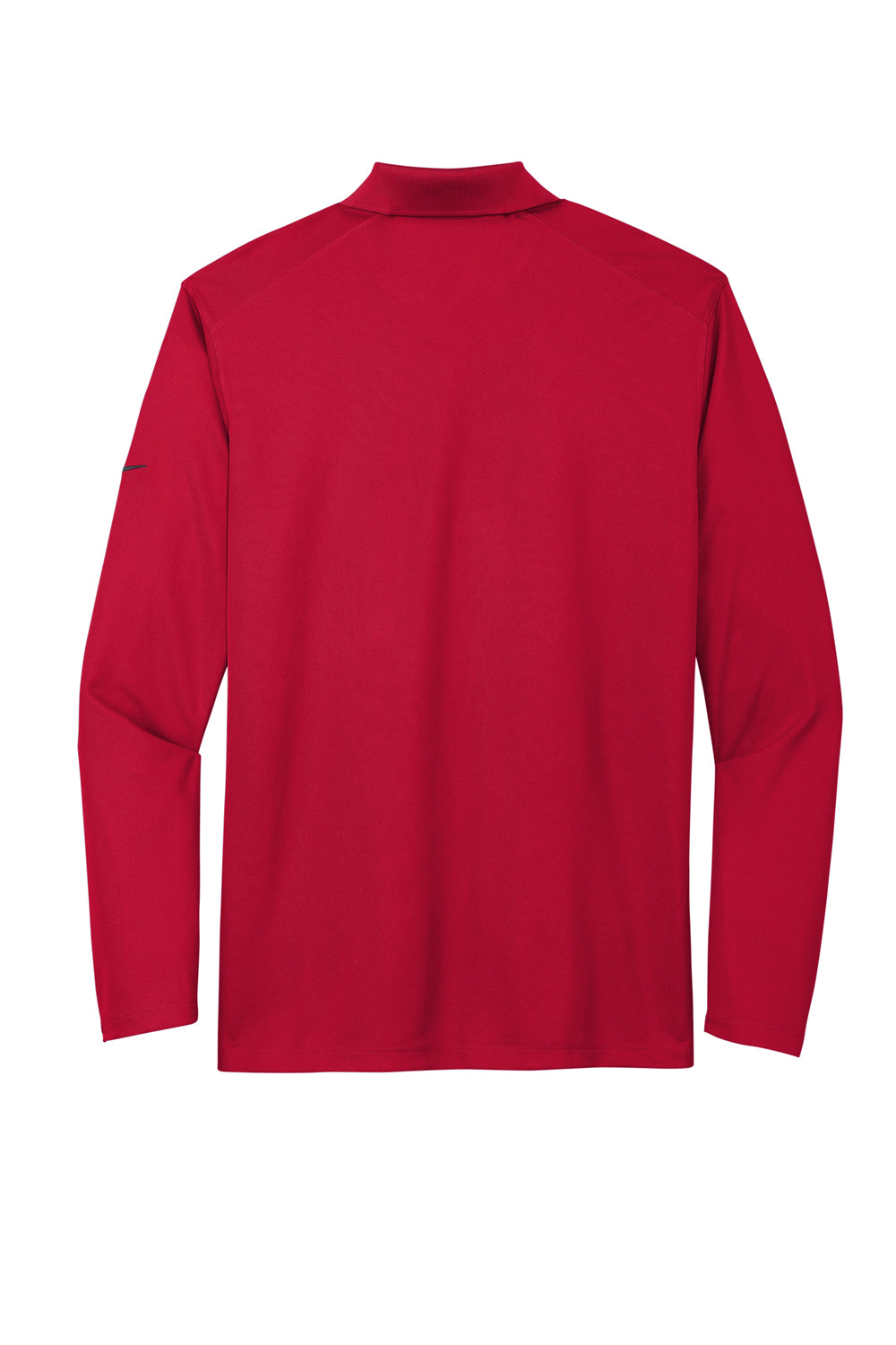 Nike NKDC2104 Mens Dri-Fit Moisture Wicking Micro Pique 2.0 Long Sleeve Polo Shirt University Red Flat Back