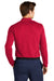 Nike NKDC2104 Mens Dri-Fit Moisture Wicking Micro Pique 2.0 Long Sleeve Polo Shirt University Red Model Back