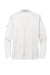 Nike NKDC2104 Mens Dri-Fit Moisture Wicking Micro Pique 2.0 Long Sleeve Polo Shirt White Flat Back