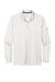 Nike NKDC2104 Mens Dri-Fit Moisture Wicking Micro Pique 2.0 Long Sleeve Polo Shirt White Flat Front