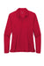 Nike NKDC2105 Womens Dri-Fit Moisture Wicking Micro Pique 2.0 Long Sleeve Polo Shirt University Red Flat Front