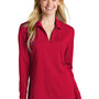 Nike Womens Dri-Fit Moisture Wicking Micro Pique 2.0 Long Sleeve Polo Shirt - University Red