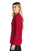Nike NKDC2105 Womens Dri-Fit Moisture Wicking Micro Pique 2.0 Long Sleeve Polo Shirt University Red Model Side