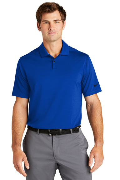 Nike NKDC2108 Mens Vapor Dri-Fit Moisture Wicking Short Sleeve Polo Shirt Game Royal Blue Model Front