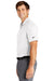 Nike NKDC2108 Mens Vapor Dri-Fit Moisture Wicking Short Sleeve Polo Shirt White Model Side