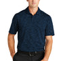 Nike Mens Vapor Space Dyed Dri-Fit Moisture Wicking Short Sleeve Polo Shirt - Navy Blue