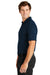 Nike NKDC2109 Mens Vapor Space Dyed Dri-Fit Moisture Wicking Short Sleeve Polo Shirt Navy Blue Model Side
