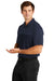 Nike NKDC2114 Mens Vapor Block Dri-Fit Moisture Wicking Short Sleeve Polo Shirt Midnight Navy Blue Model 3Q