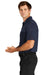 Nike NKDC2114 Mens Vapor Block Dri-Fit Moisture Wicking Short Sleeve Polo Shirt Midnight Navy Blue Model Side