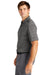 Nike NKDC2115 Mens Vapor Jacquard Dri-Fit Moisture Wicking Short Sleeve Polo Shirt Dark Grey Model Side