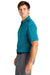 Nike NKDC2115 Mens Vapor Jacquard Dri-Fit Moisture Wicking Short Sleeve Polo Shirt Marina Blue Model Side