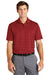 Nike NKDC2115 Mens Vapor Jacquard Dri-Fit Moisture Wicking Short Sleeve Polo Shirt Team Red Model Front