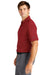 Nike NKDC2115 Mens Vapor Jacquard Dri-Fit Moisture Wicking Short Sleeve Polo Shirt Team Red Model Side