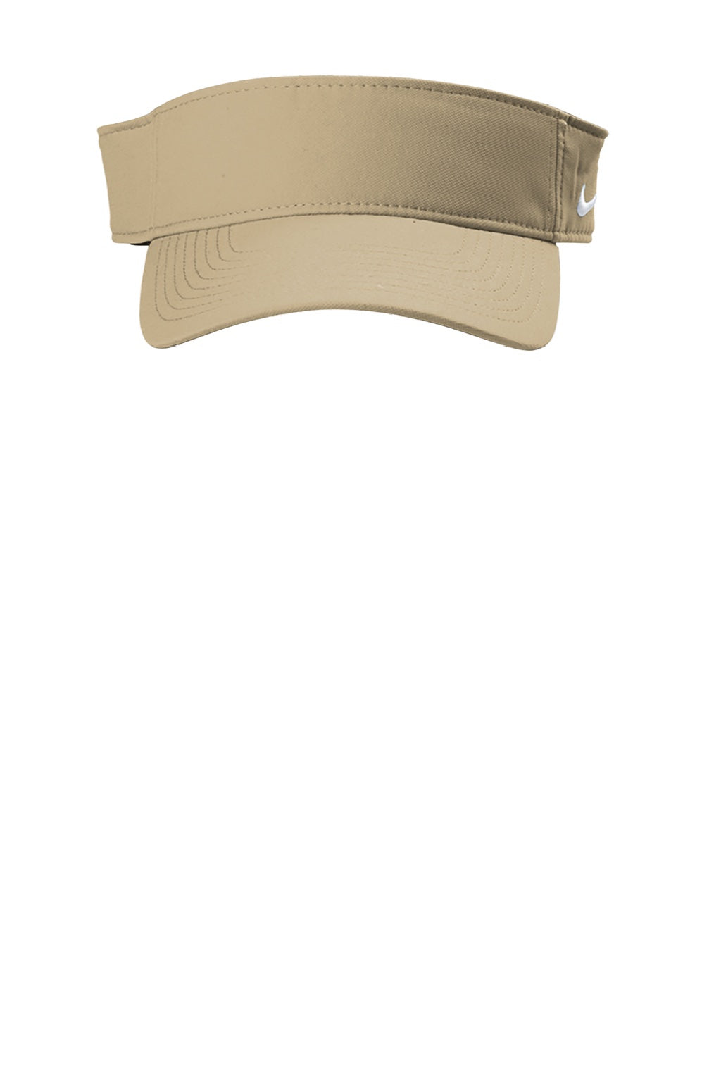 Nike Hats NKDC4217/NKFB5675 Mens Dri-Fit Moisture Wicking Team Adjustable Visor Khaki Brown Flat Front