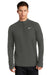 Nike NKDH4949 Mens Element Dri-Fit Moisture Wicking 1/4 Zip Sweatshirt Anthracite Grey Model Front
