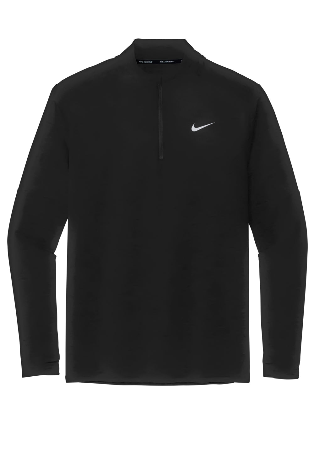 Nike NKDH4949 Mens Element Dri-Fit Moisture Wicking 1/4 Zip Sweatshirt Black Flat Front