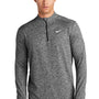 Nike Mens Element Dri-Fit Moisture Wicking 1/4 Zip Sweatshirt - Heather Black