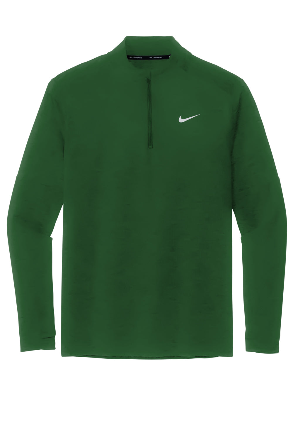 Nike NKDH4949 Mens Element Dri-Fit Moisture Wicking 1/4 Zip Sweatshirt Dark Green Flat Front