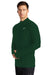 Nike NKDH4949 Mens Element Dri-Fit Moisture Wicking 1/4 Zip Sweatshirt Dark Green Model 3Q