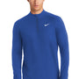 Nike Mens Element Dri-Fit Moisture Wicking 1/4 Zip Sweatshirt - Royal Blue