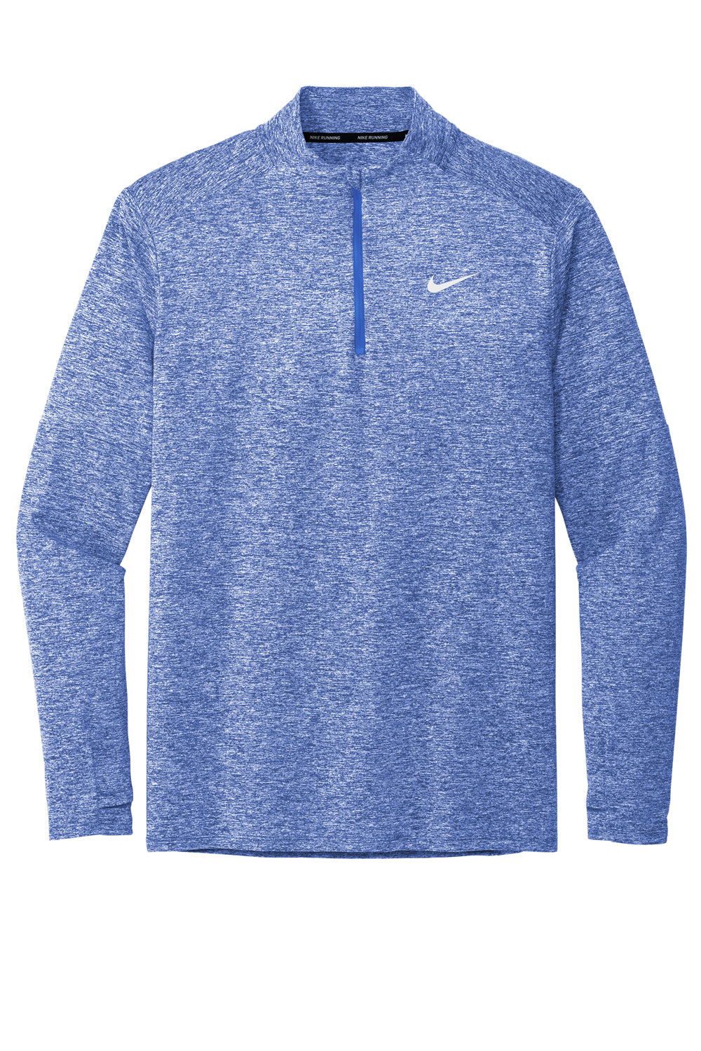 Nike NKDH4949 Mens Element Dri-Fit Moisture Wicking 1/4 Zip Sweatshirt Heather Royal Blue Flat Front