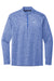 Nike NKDH4949 Mens Element Dri-Fit Moisture Wicking 1/4 Zip Sweatshirt Heather Royal Blue Flat Front