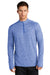 Nike NKDH4949 Mens Element Dri-Fit Moisture Wicking 1/4 Zip Sweatshirt Heather Royal Blue Model Front