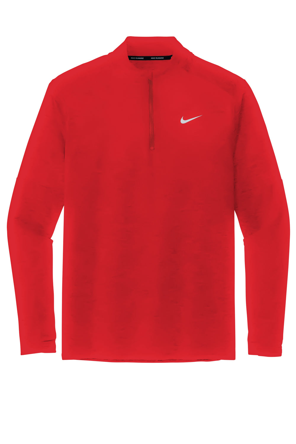 Nike NKDH4949 Mens Element Dri-Fit Moisture Wicking 1/4 Zip Sweatshirt Scarlet Red Flat Front