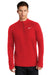 Nike NKDH4949 Mens Element Dri-Fit Moisture Wicking 1/4 Zip Sweatshirt Scarlet Red Model Front