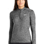 Nike Womens Element Dri-Fit Moisture Wicking 1/4 Zip Sweatshirt - Heather Black