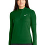 Nike Womens Element Dri-Fit Moisture Wicking 1/4 Zip Sweatshirt - Dark Green