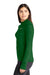 Nike NKDH4951 Womens Element Dri-Fit Moisture Wicking 1/4 Zip Sweatshirt Dark Green Model Side