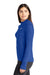 Nike NKDH4951 Womens Element Dri-Fit Moisture Wicking 1/4 Zip Sweatshirt Royal Blue Model Side