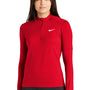 Nike Womens Element Dri-Fit Moisture Wicking 1/4 Zip Sweatshirt - Scarlet Red