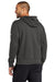 Nike NKDR1499 Mens Club Fleece Hooded Sweatshirt Hoodie w/ Pouch Pocket Anthracite Grey Model Back