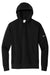 Nike NKDR1499 Mens Club Fleece Hooded Sweatshirt Hoodie w/ Pouch Pocket Black Flat Front