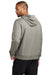 Nike NKDR1499 Mens Club Fleece Hooded Sweatshirt Hoodie w/ Pouch Pocket Heather Dark Grey Model Back