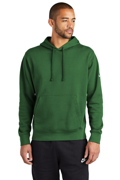 Nike NKDR1499 Mens Club Fleece Hooded Sweatshirt Hoodie Gorge Green Model Front