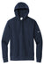Nike NKDR1499 Mens Club Fleece Hooded Sweatshirt Hoodie w/ Pouch Pocket Midnight Navy Blue Flat Front