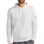 Nike Mens Club Fleece Hooded Sweatshirt Hoodie w/ Pouch Pocket - White