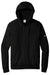Nike NKDR1513 Mens Club Fleece Full Zip Hooded Sweatshirt Hoodie w/ Pockets Black Flat Front